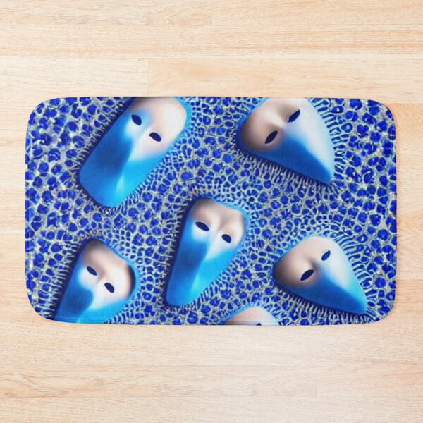 Item preview, Abstract distorted human masks sunk in the magma of nothingness designed and sold by JaroDesign2023.