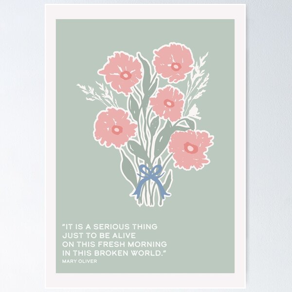 Item preview, It Is A Serious Thing Mary Oliver  designed and sold by pear-la.