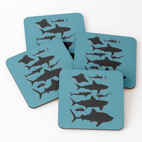 Item preview, Sea Shadows - Shark Silhouettes designed and sold by tinytiger77.