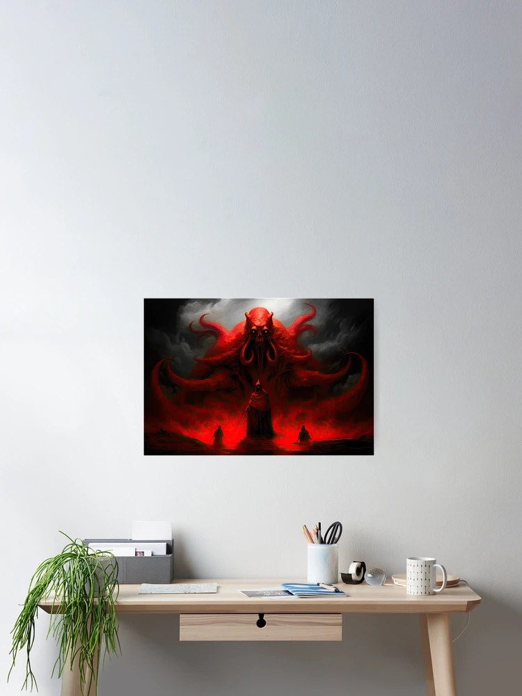 Thumbnail 2 of 3, Poster, Red Devil Rising designed and sold by Space-Yeti.