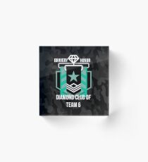 Diamond Club - Black Camo Acrylic Block