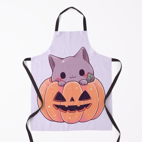 Item preview, Cute Kawaii Pastel Cat Hiding in Pumpkin designed and sold by PastelMagic.
