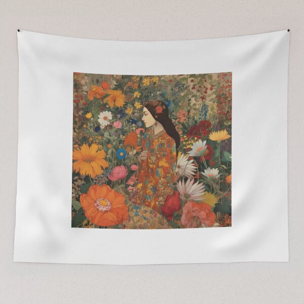 Item preview, Woman surrounded by flowers 1. designed and sold by Newtaste-Store.
