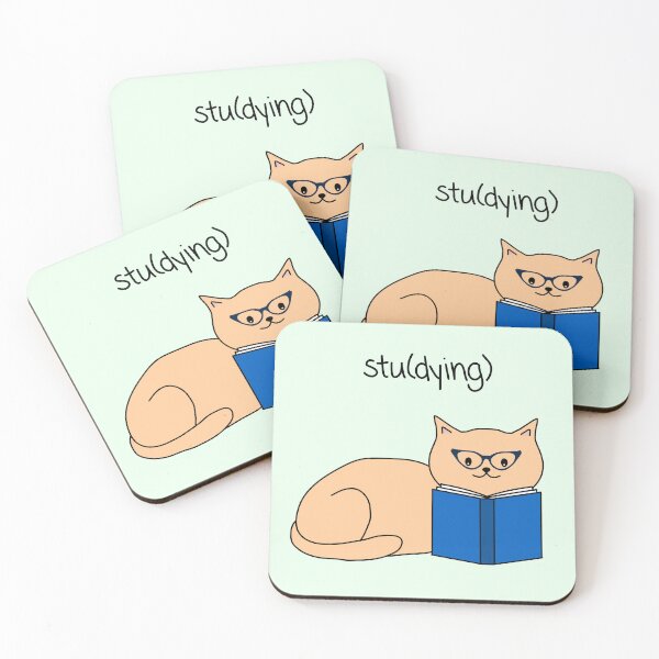 Item preview, Studying Cat designed and sold by TD Collective.