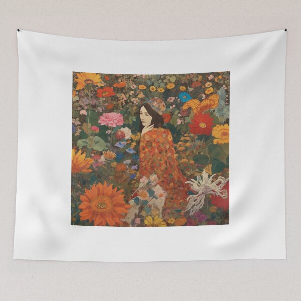 Item preview, Woman surrounded by flowers 3. designed and sold by Newtaste-Store.