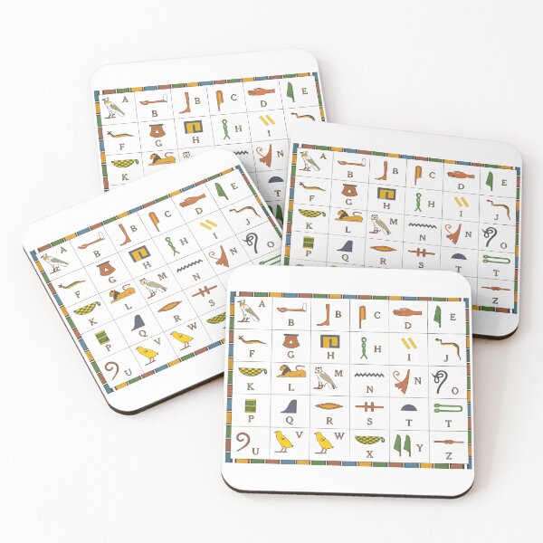 Item preview, egyptian hieroglyghics alphabet designed and sold by irPrint.