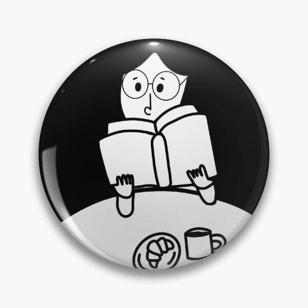 Item preview, Woman reading at a coffee shop designed and sold by Gwendesigns.