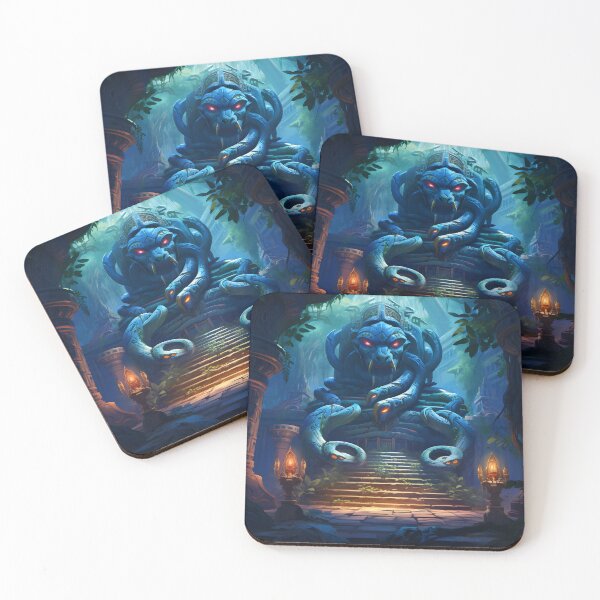 Item preview, Sapphire Serpent Temple  designed and sold by MystiCanvas.
