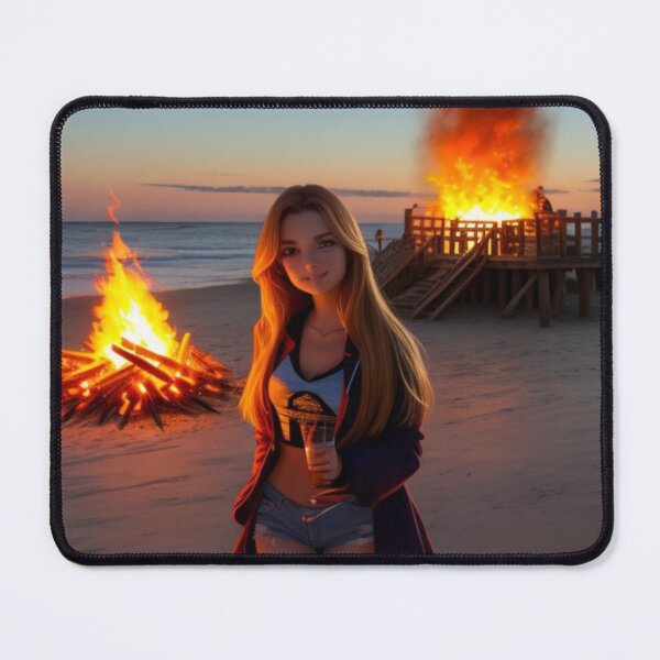 Item preview, Big bonfire on the beach designed and sold by mirko-rimini.