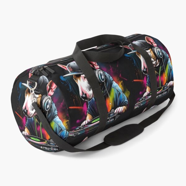 Item preview, English Bull Terrier DJ with Turntable designed and sold by Ameiva-Apparel.