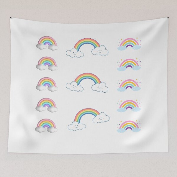 Item preview, rainbow and clouds designed and sold by KacperStore.