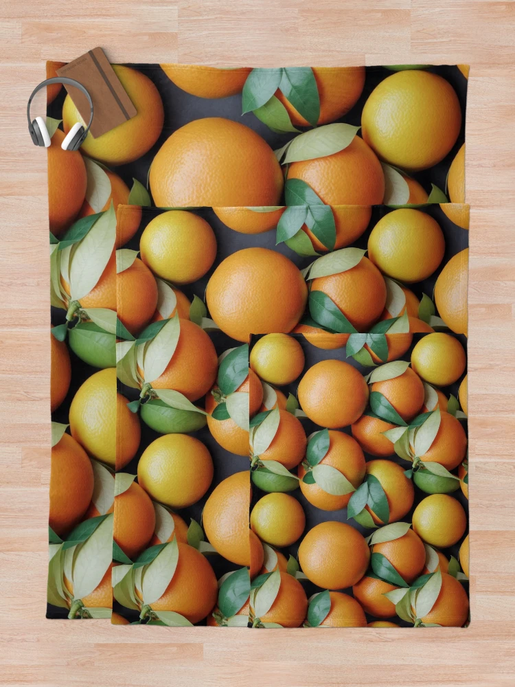 Thumbnail 5 of 6, Throw Blanket, Oranges pattern designed and sold by Rothnaric.