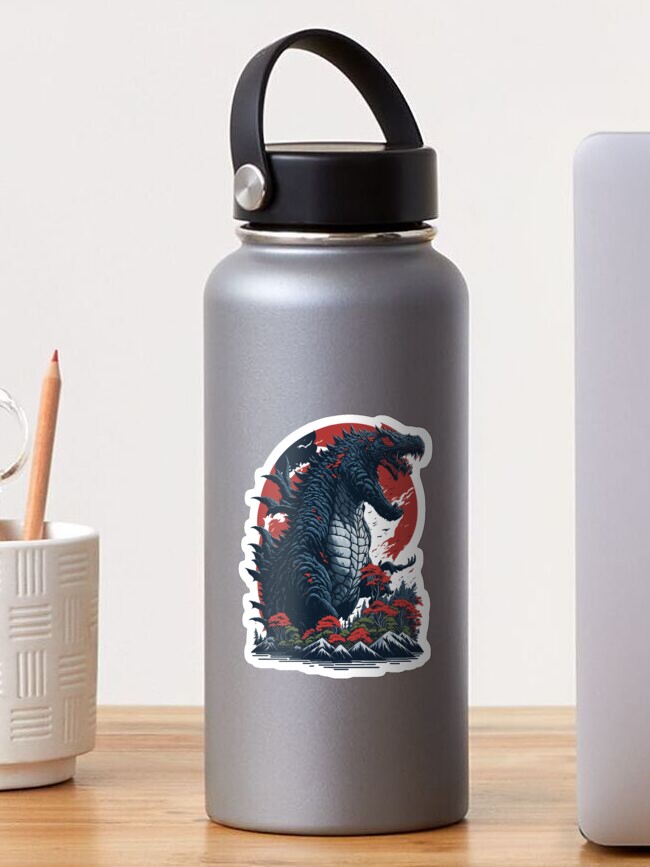 Free Printable Godzilla Water Bottle Labels