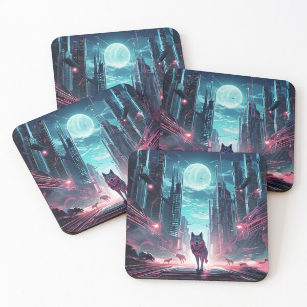 Item preview, Techno Wolves  designed and sold by MystiCanvas.