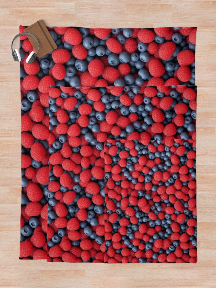 Thumbnail 5 of 6, Throw Blanket, Berries pattern designed and sold by Rothnaric.