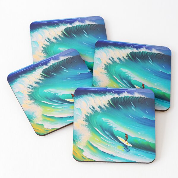 Item preview, Surfer riding a Wave designed and sold by ArtFactoryAI.