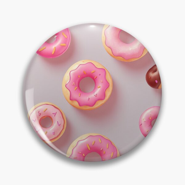 Item preview, Sweet Pink Donut Pattern in 3D designed and sold by pattern-atelier.