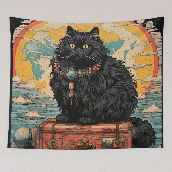 Item preview, Voyaging Cat designed and sold by kelliekreiser.