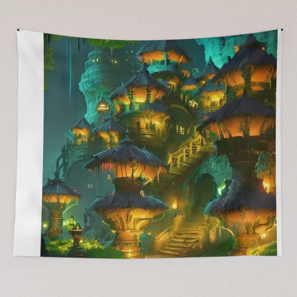 Item preview, Subterranean Village - Realms Scene designed and sold by Delerat7.