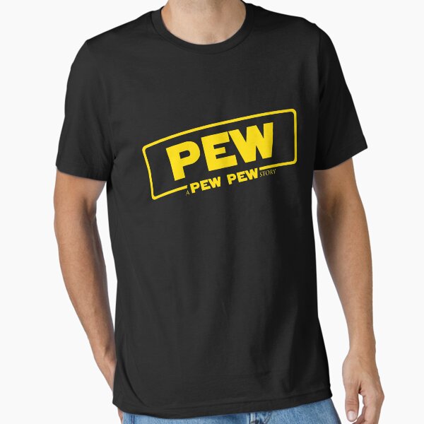 Vista previa del artículo con la obra «Una historia de Pew Pew», diseñado y vendido por Total-Cult.