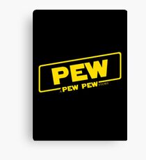 A Pew Pew Story Canvas Print