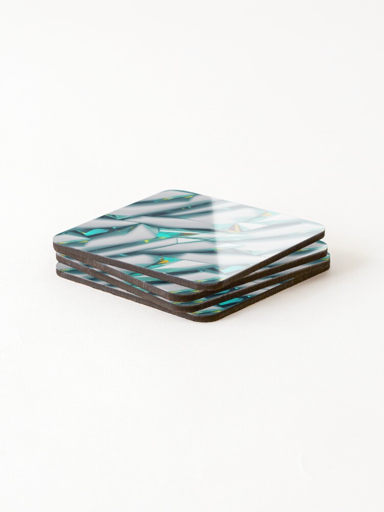 Thumbnail 4 of 5, Coasters (Set of 4), Diamond pattern designed and sold by Rothnaric.