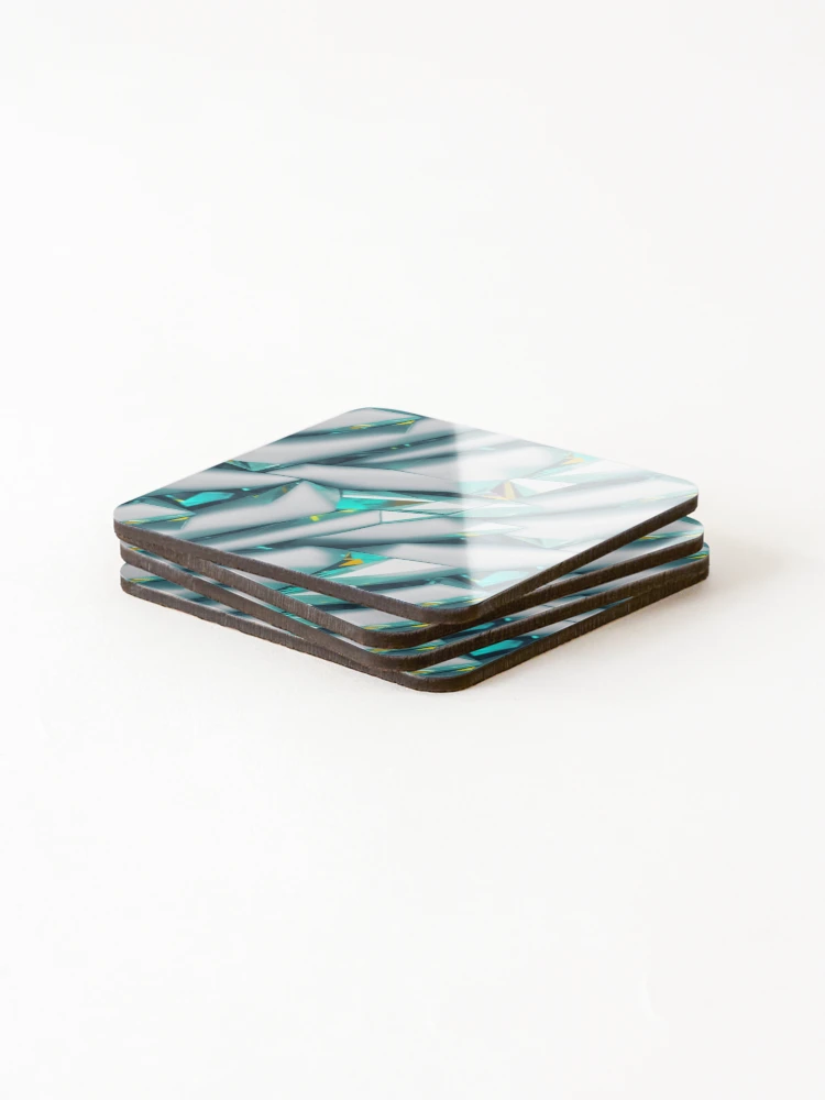 Thumbnail 4 of 5, Coasters (Set of 4), Diamond pattern designed and sold by Rothnaric.