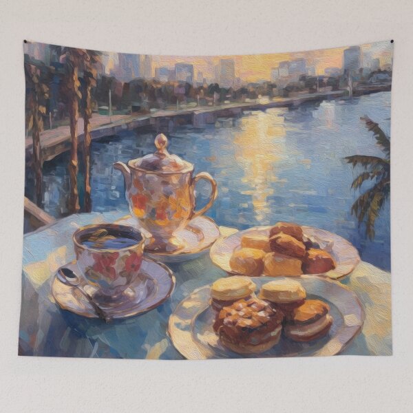 Item preview, HIGH TEA ON VICTORIA ISLAND designed and sold by ArtbyRolleen.