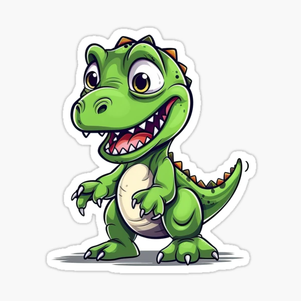 cute baby tyrannosaurus rex cartoon dinosaur character