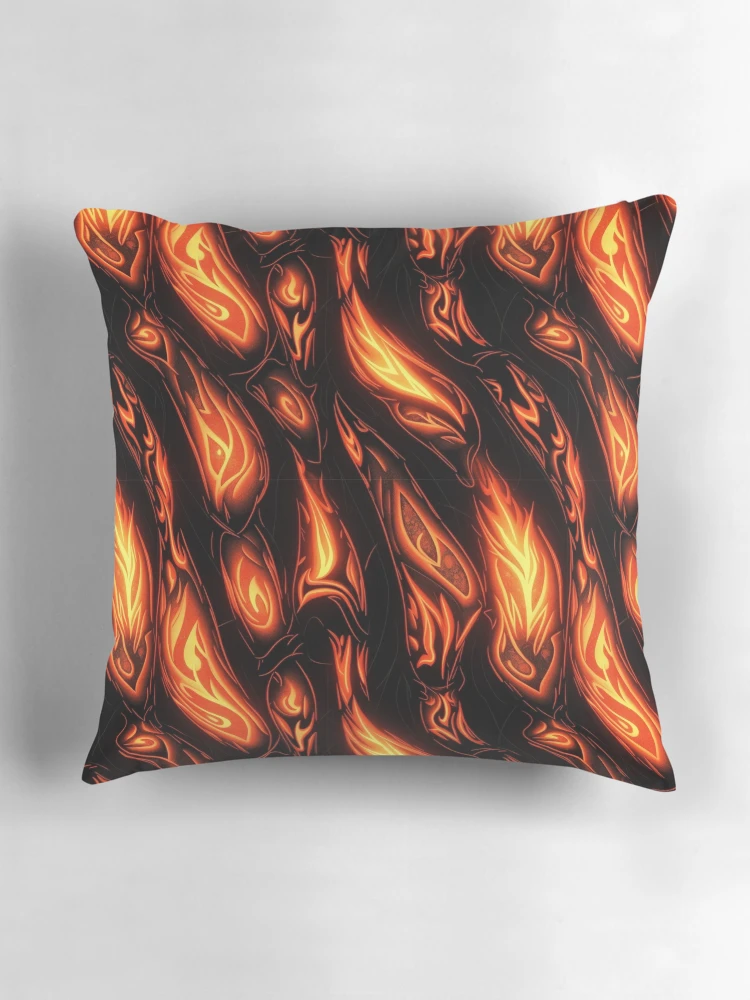 Thumbnail 3 of 4, Pillow, Hellfire pattern designed and sold by Rothnaric.