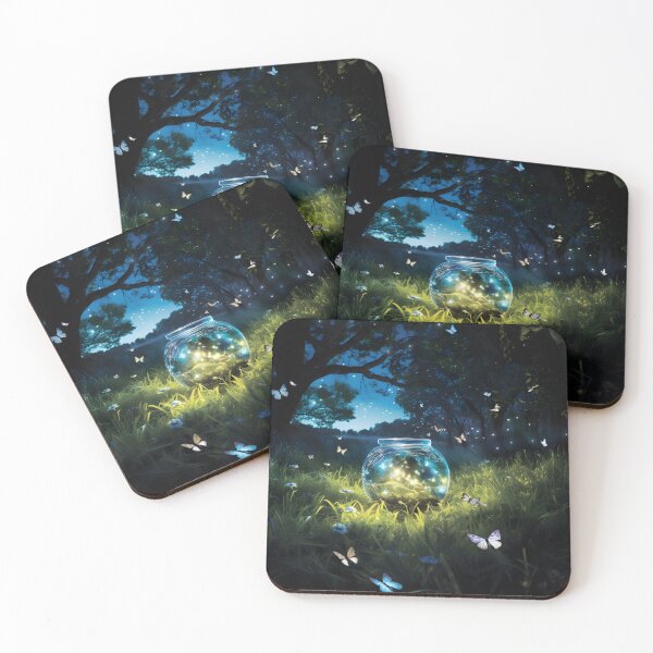 Item preview,  Luminous Fireflies Ball Art Print designed and sold by MystiCanvas.