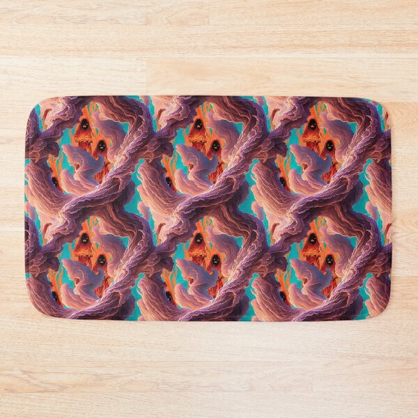 Item preview, Halloween fiery Ghoul floating behind smokey swirls designed and sold by LorrieBee.