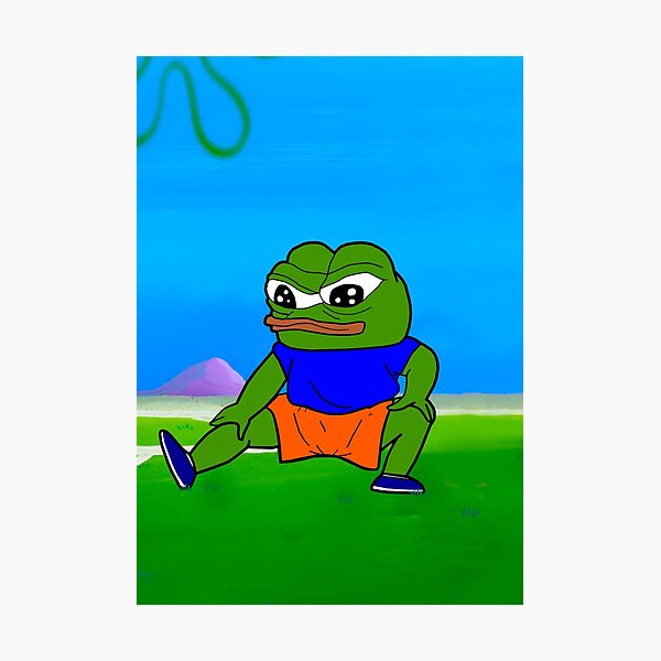 pepe the frog clown dank meme Art Board Print for Sale by Lil Stank