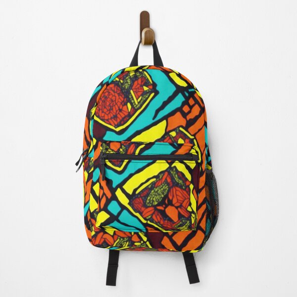 Item preview, flowers colorful african print pattern designed and sold by womenandflowers.