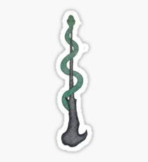 Wizard Wand & Snake Sticker