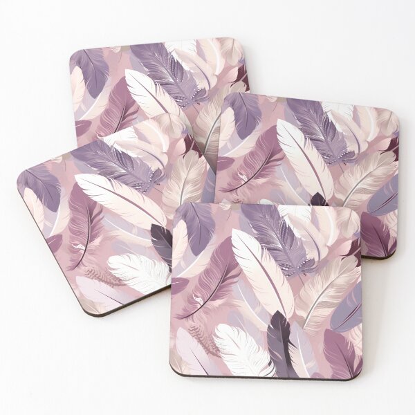Item preview, Feathers -Mauve, pink, lavender, gray, ivory 2 designed and sold by Highlandkings.
