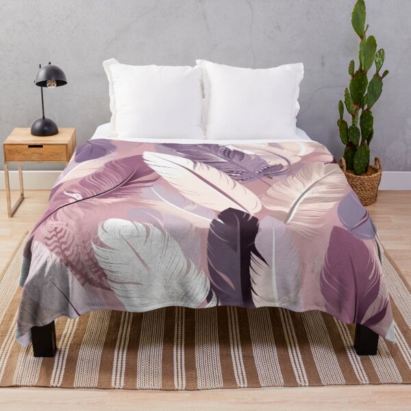 Item preview, Feathers -Mauve, pink, lavender, gray, ivory 2 designed and sold by Highlandkings.