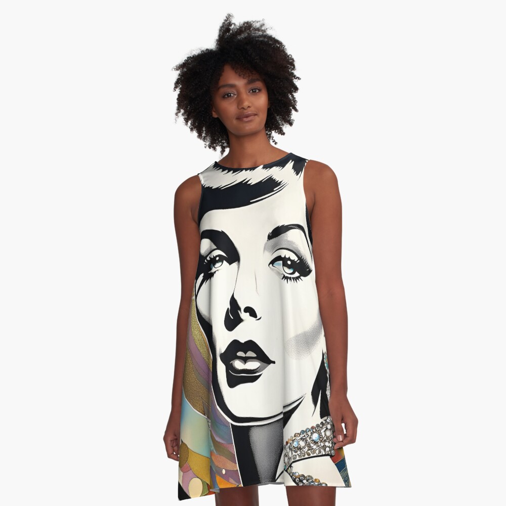 Item preview, A-Line Dress designed and sold by BrooklynPopArts.