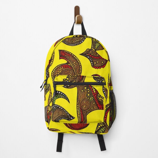 Item preview, yellow colorful african print pattern designed and sold by womenandflowers.