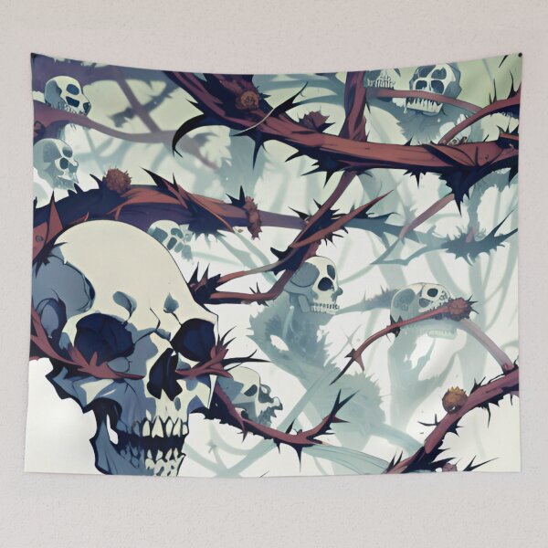 Item preview, Skulls and brambles  designed and sold by Glenbobagins.