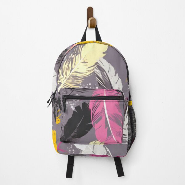 Item preview, Feathers - Mustard, fuchsia, beige, gray, silver designed and sold by Highlandkings.