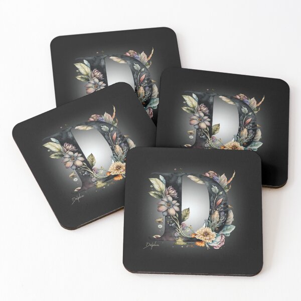 Item preview, Letters With Flowers - D designed and sold by Monica-Designs.