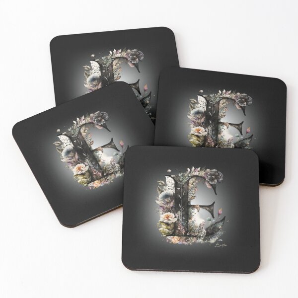 Item preview, Letters With Flowers - E designed and sold by Monica-Designs.