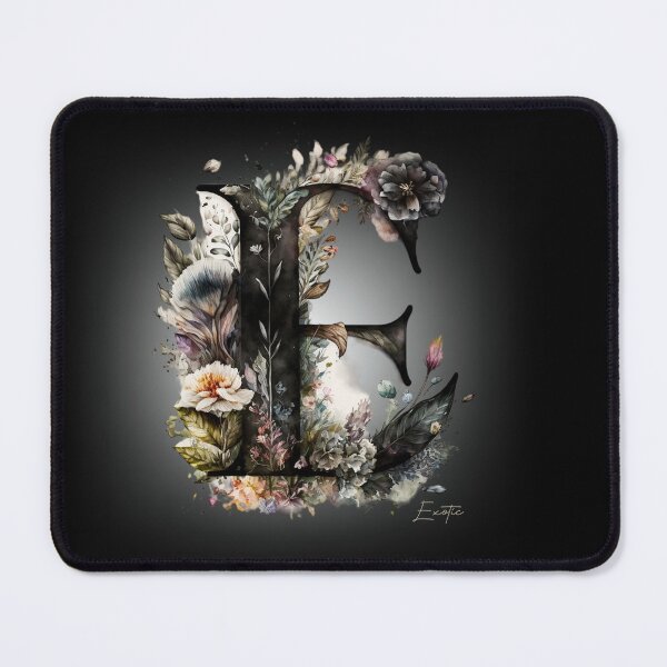 Item preview, Letters With Flowers - E designed and sold by Monica-Designs.