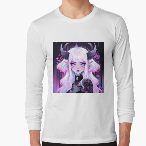 Menhera Anime Succubus Long Sleeve Crewneck Sweater