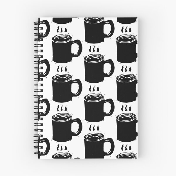 Item preview, Cup of Coffee Linocut designed and sold by inkandhue.