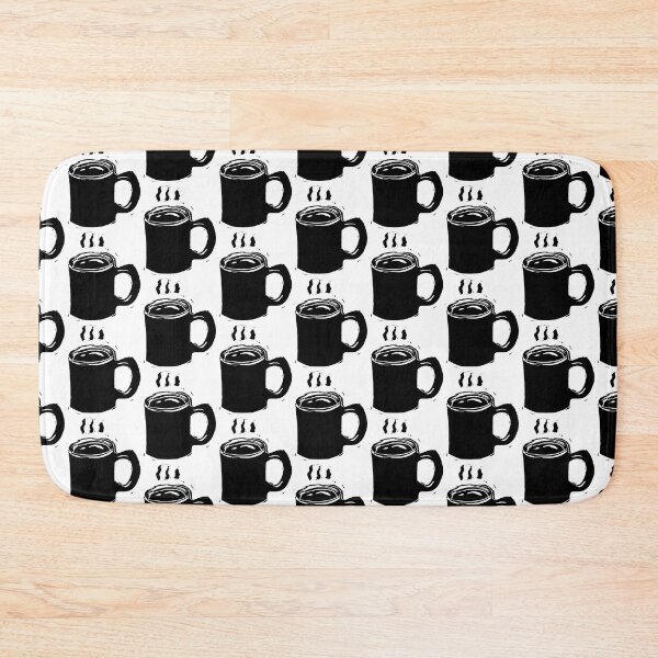 Item preview, Cup of Coffee Linocut designed and sold by inkandhue.