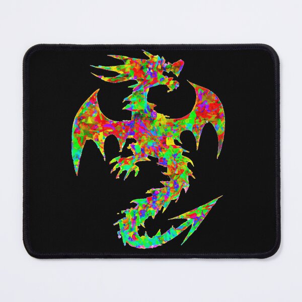 Item preview, Mosaic Multicolor Dragon version 2 of 3 designed and sold by AtlantisApparel.