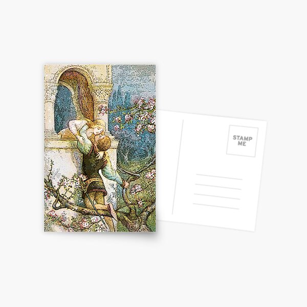 ROMEO AND JULIET VINTAGE Postcard