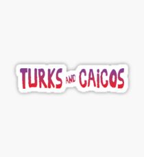 Turks and Caicos. Sticker